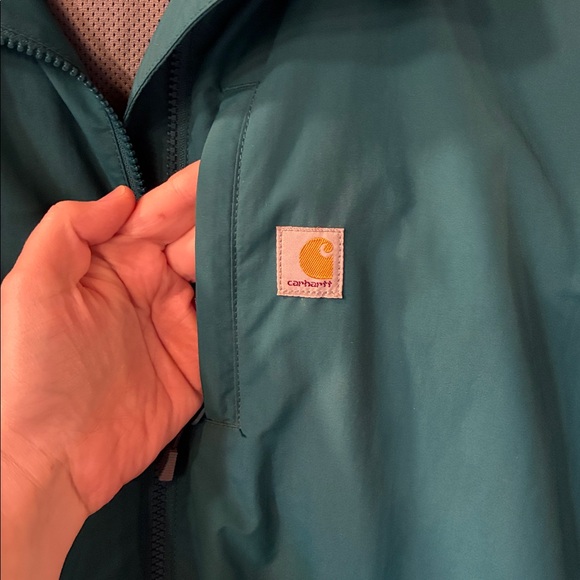 Carhartt Women's Teal Rain Defender Jacket - Picture 3 of 9
